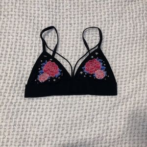 super cute embroidered bralette.